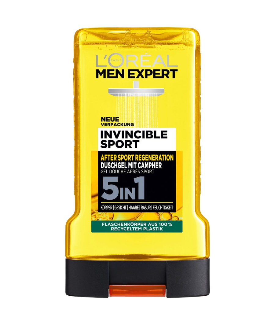 

Гель для душа L'Oréal Men Expert Invincible Sport 5-in-1 mit Campher, 250 ml