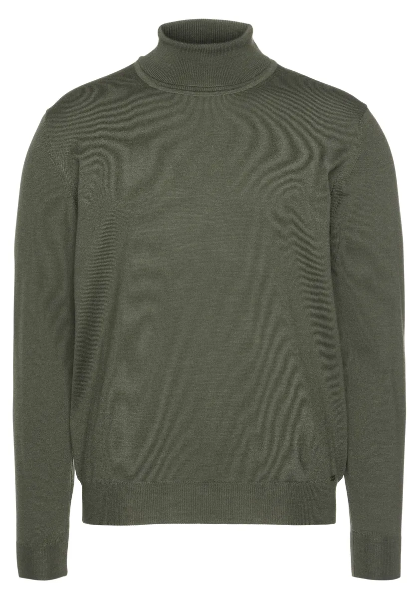 

Свитер с высоким воротником OLYMP "OLYMP Knit Casual" тонкой вязки, оливковый