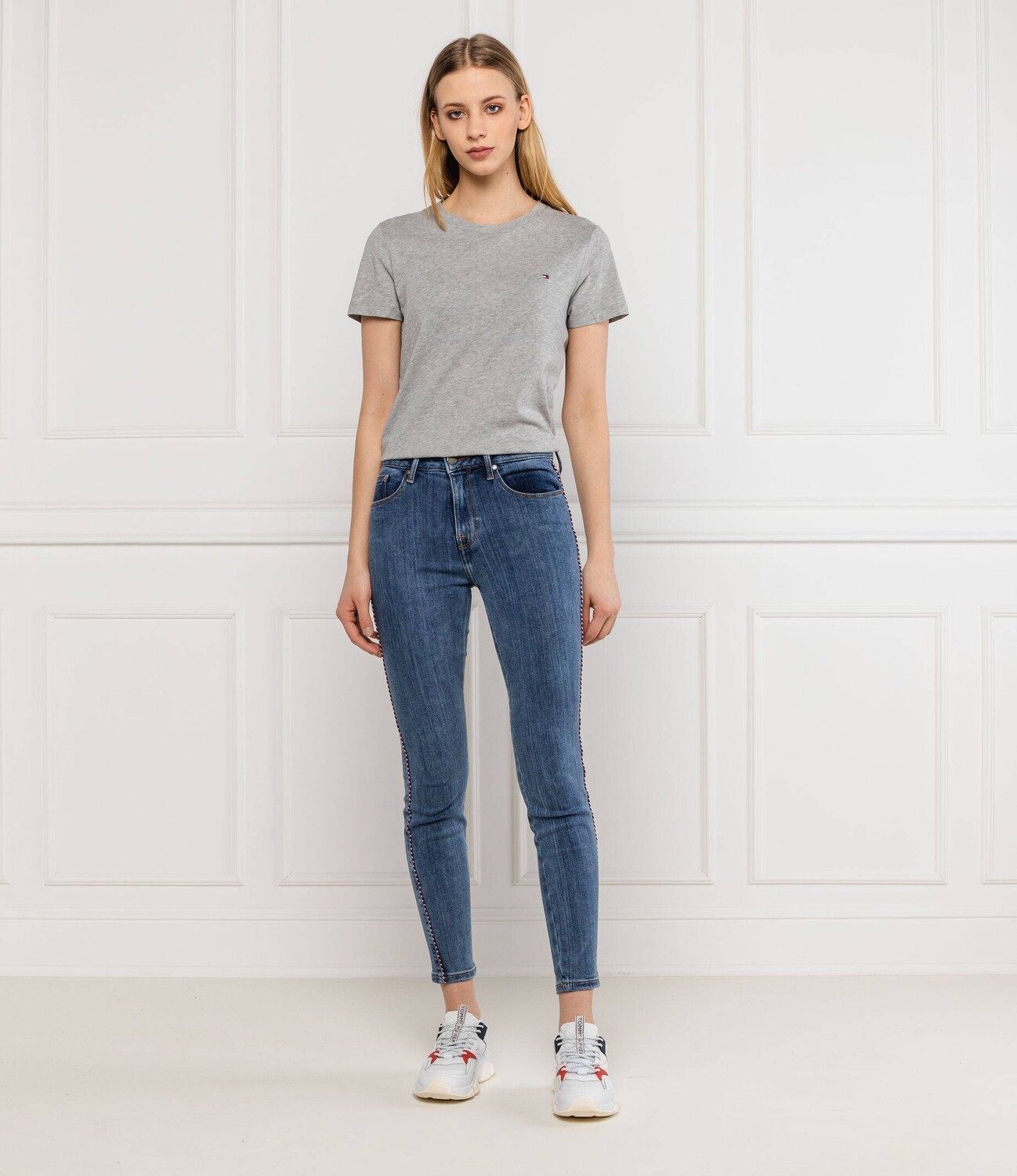 Футболка Tommy Hilfiger heritage regular fit, серый — фото 2