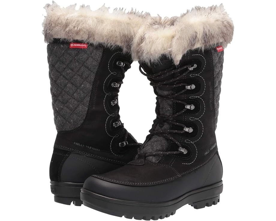 Сапоги женские Helly Hansen Garibaldi VL высокие с мехом, черный/серый