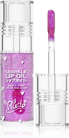 

Тонизирующее масло для губ с увлажняющим эффектом Rude Cosmetics Manga Collection Sparkle Lip Oil, Grape 4 g