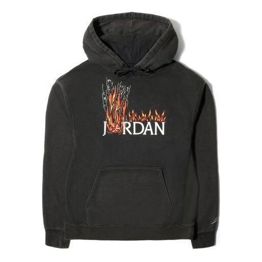 

Толстовка x cactus jack by travis scott mj fleece hoodie 'black' Air Jordan, черный