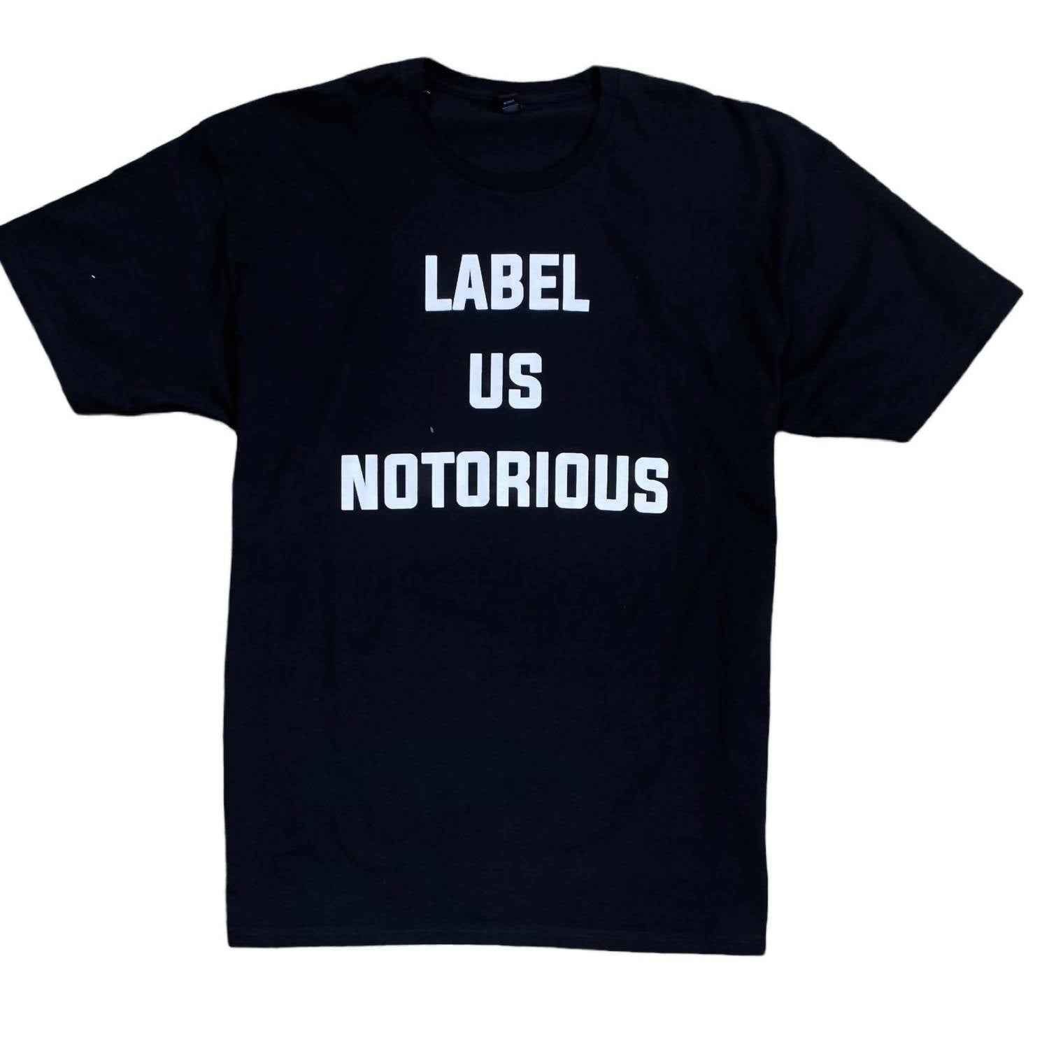 

Футболка мужская Label Us Notorious черного цвета Invisible Bully