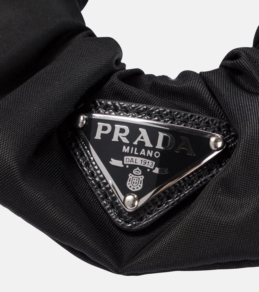 Резинка для волос Re-Nylon Prada, черный — фото 3