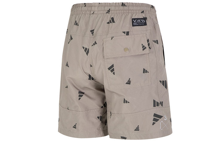 Шорты adidas M Prsve Board S Full Print Athleisure Casual Sports Woven Shorts Khaki HD0070 — фото 2