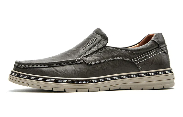 Rich birds Casual Leather Shoes Men's Low Top Black, Khaki
