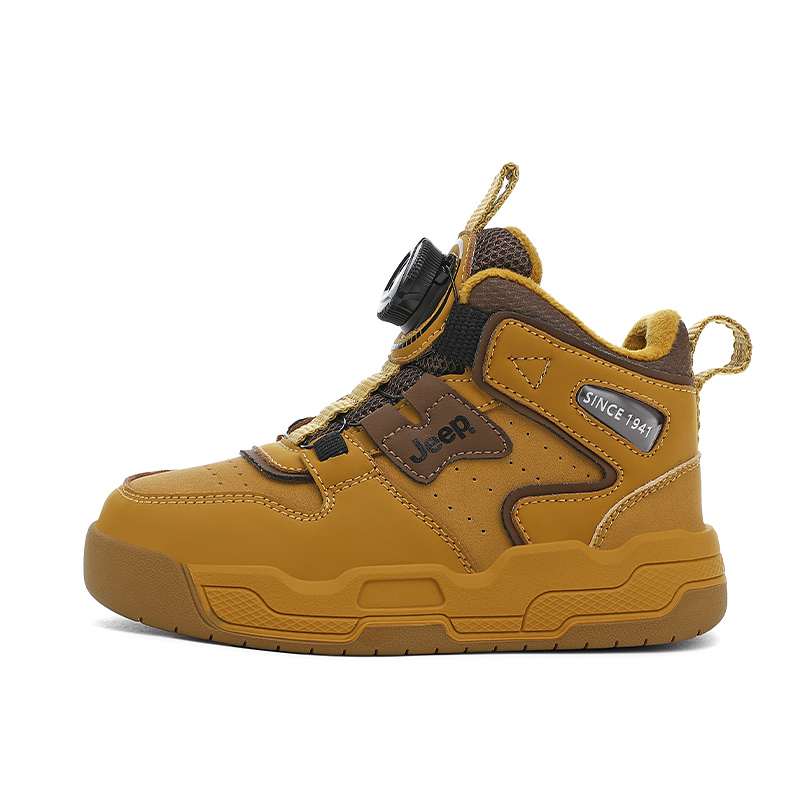

Jeep Синтетические кожаные нескользящие, износостойкие, утепленные высокие детские кроссовки для скейтбординга