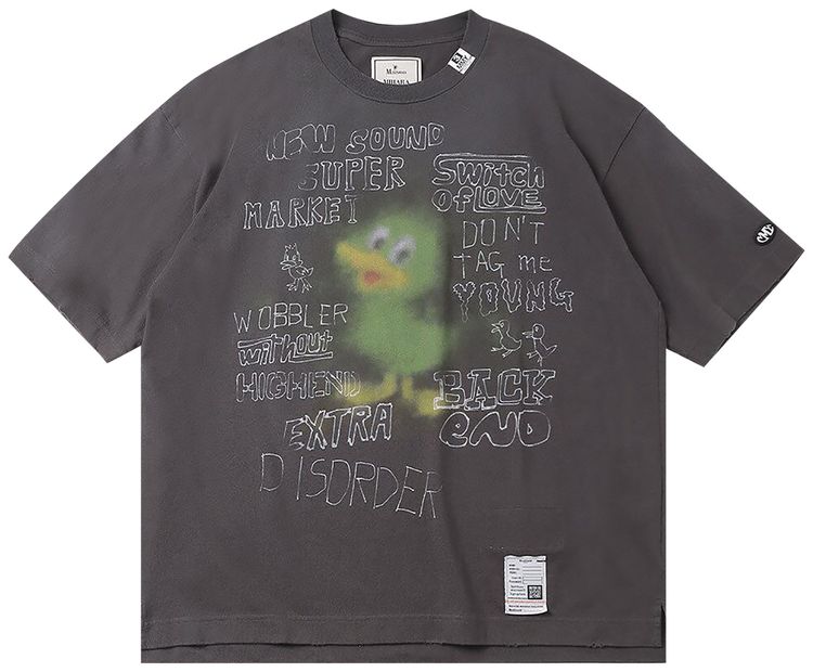 

Футболка Maison Mihara Yasuhiro Distressed T-Shirt 'Black', черный