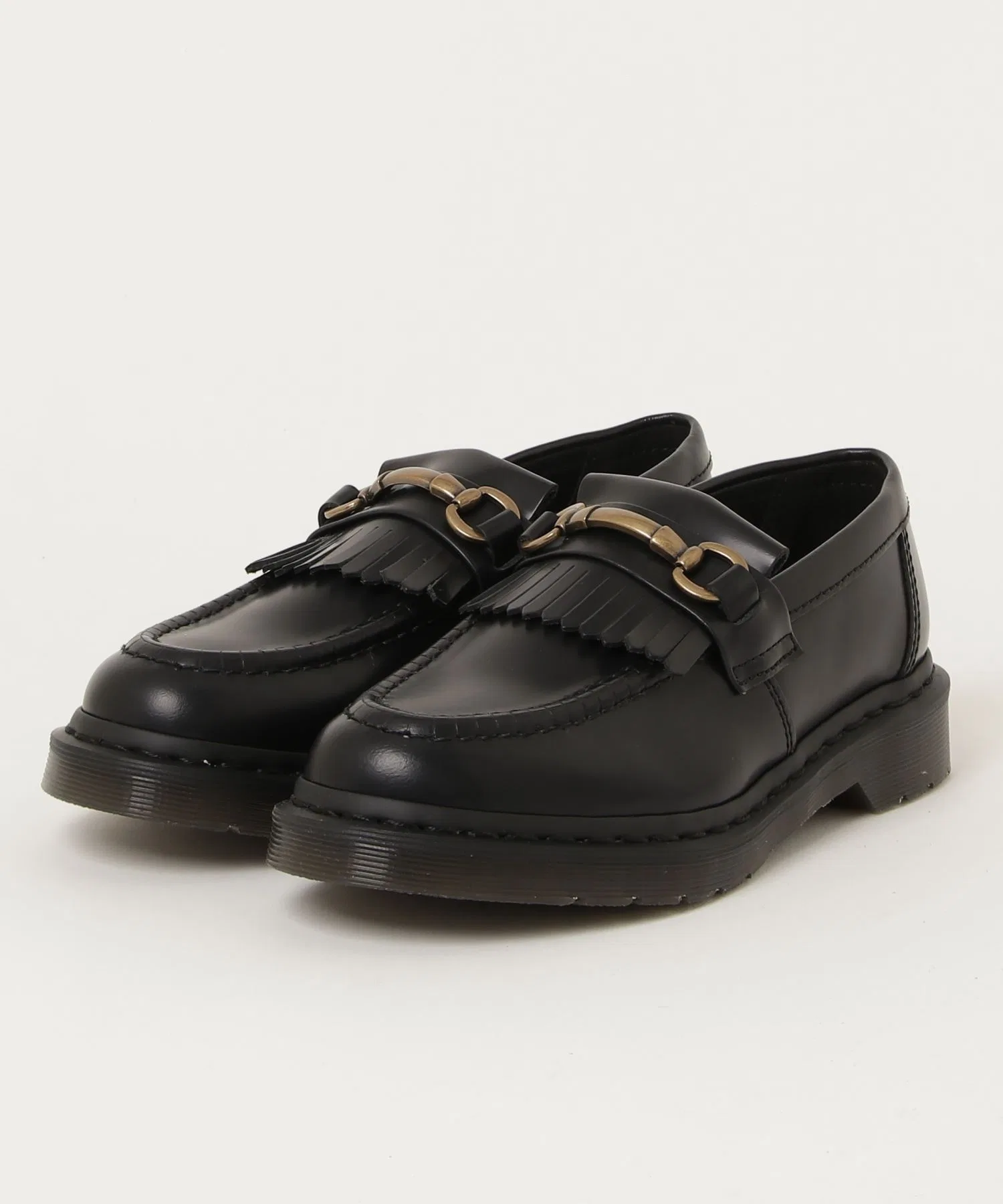 Унисекс лоферы Dr. Martens ADRIAN SNAFFLE из кожи чёрные