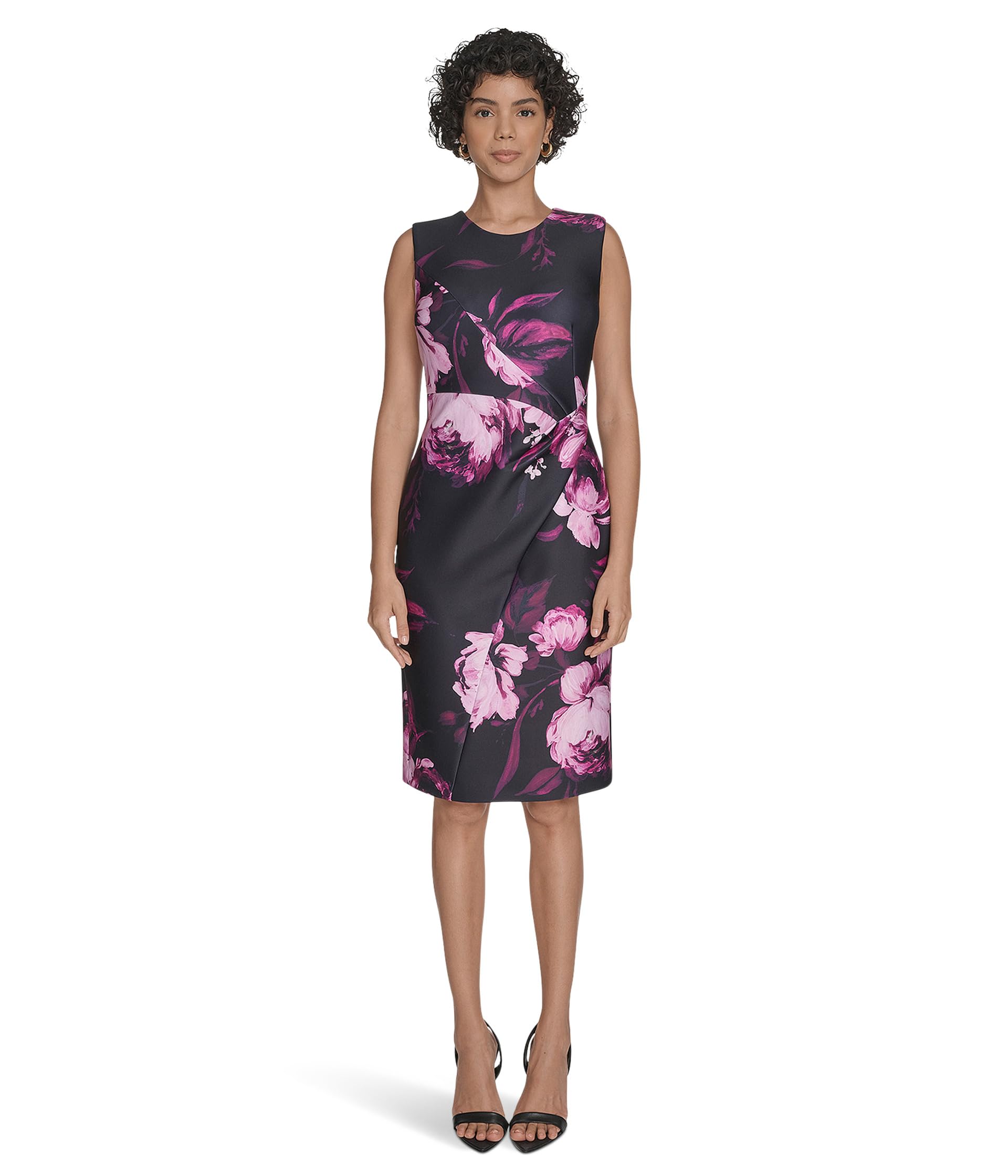 

Платье Calvin Klein Scuba Floral Sheath, цвет Magic Magenta Multi