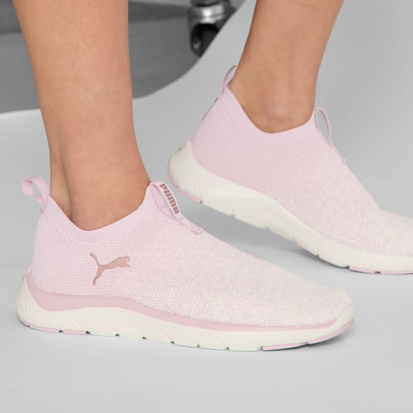 Женские туфли без застежек Softride Remi Slip-On Knit Puma, розовый — фото 2