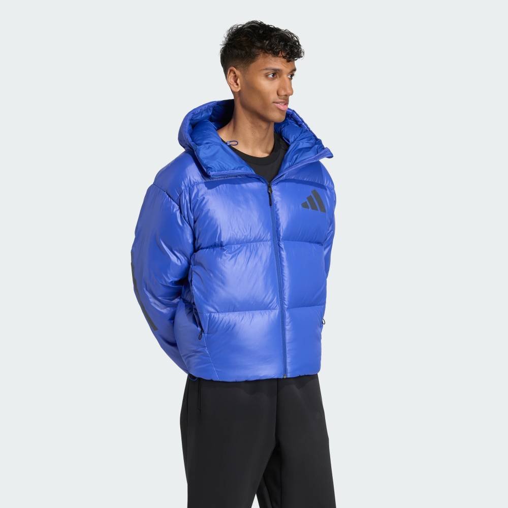 Пуховая куртка ZNE Puffer Climawarm Adidas, blue — фото 3