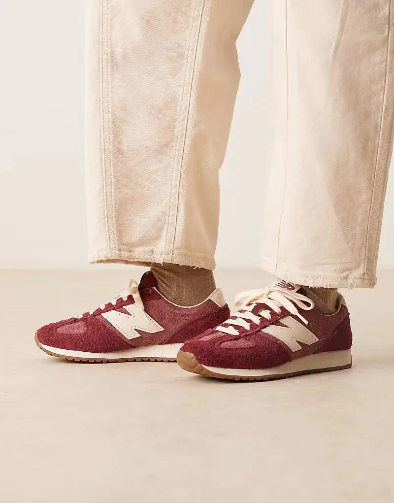 Кроссовки New Balance 471 унисекс из бордовой замши - эксклюзивно на ASOS — фото 3
