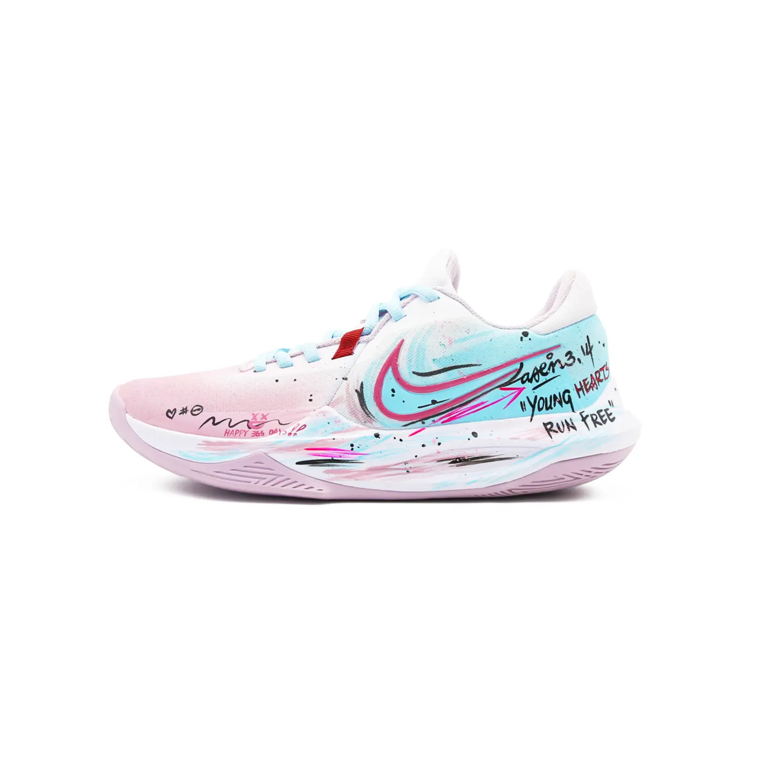 

Мужские баскетбольные кроссовки low top с технологией precision 6, амортизацией и устойчивым к истиранию покрытием Nike, розовый