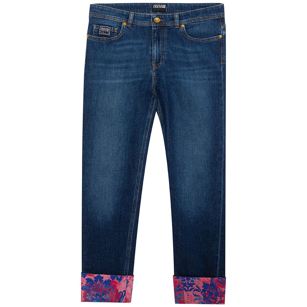 

Синие хлопковые джинсы и брюки Versace Jeans