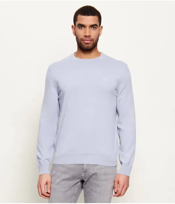 Свитер Upacas-L regular fit Boss, небесно-голубой