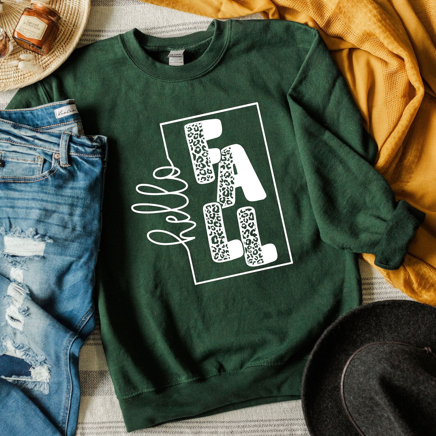 

Толстовка Hello Fall Square Simply Sage Market