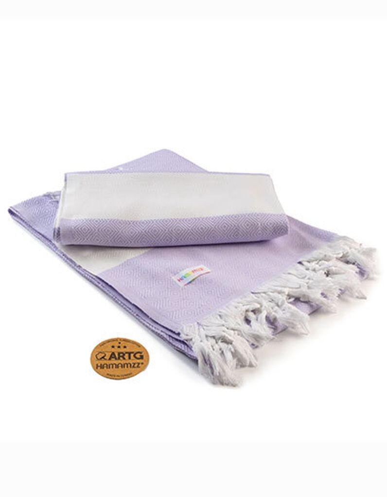 

Полотенце A&R Hamamzz Marmaris De Luxe Towel AR056 Разноцветный Светло-Фиолетовый/Белый 100 x 180 см A & R