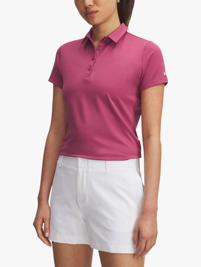 

Женская короткая поло для гольфа Playoff Under Armour, Red