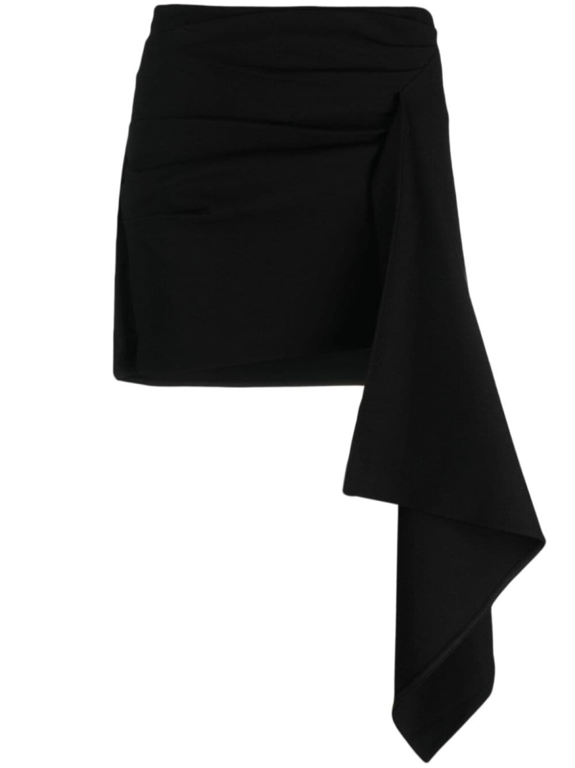 

GAUGE81 Rivera asymmetric draped miniskirt, черный