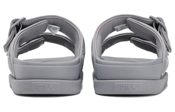 Тапочки lucia fashion slides 'grey white' Fila, серый — фото 4