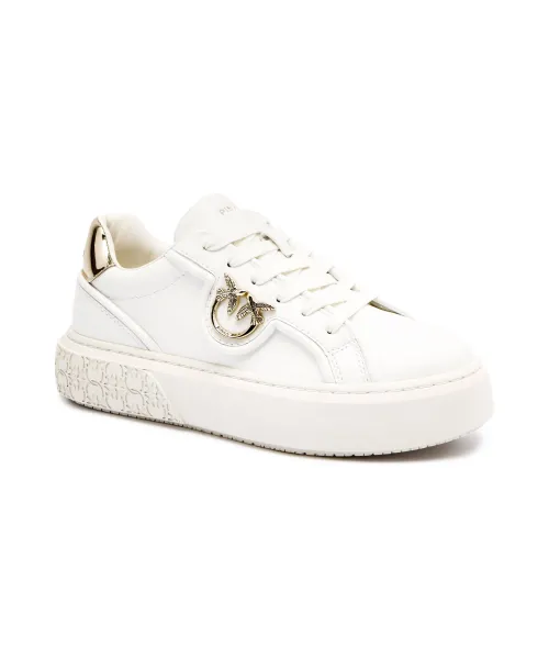 Кожаные кроссовки Yoko 06 Pinko, белый