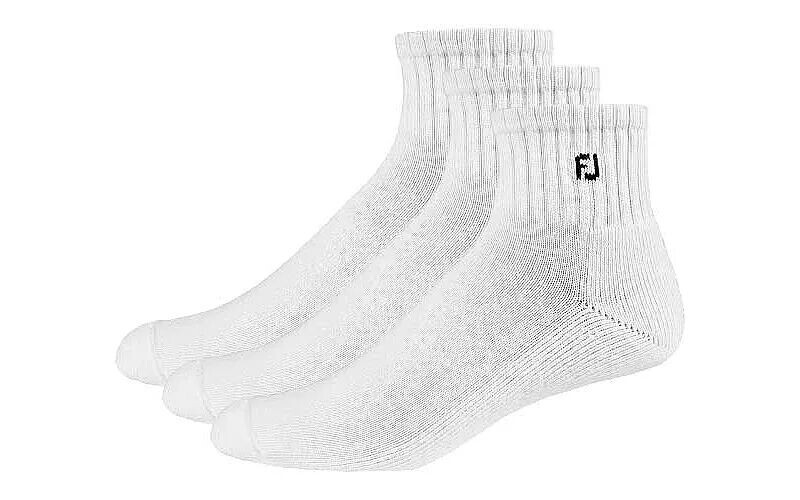 

Носки FootJoy ComfortSof Quarter — 3 шт., белый