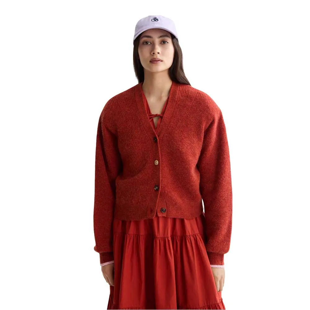 

Кардиган Scotch & Soda Fuzzy Relaxed, красный
