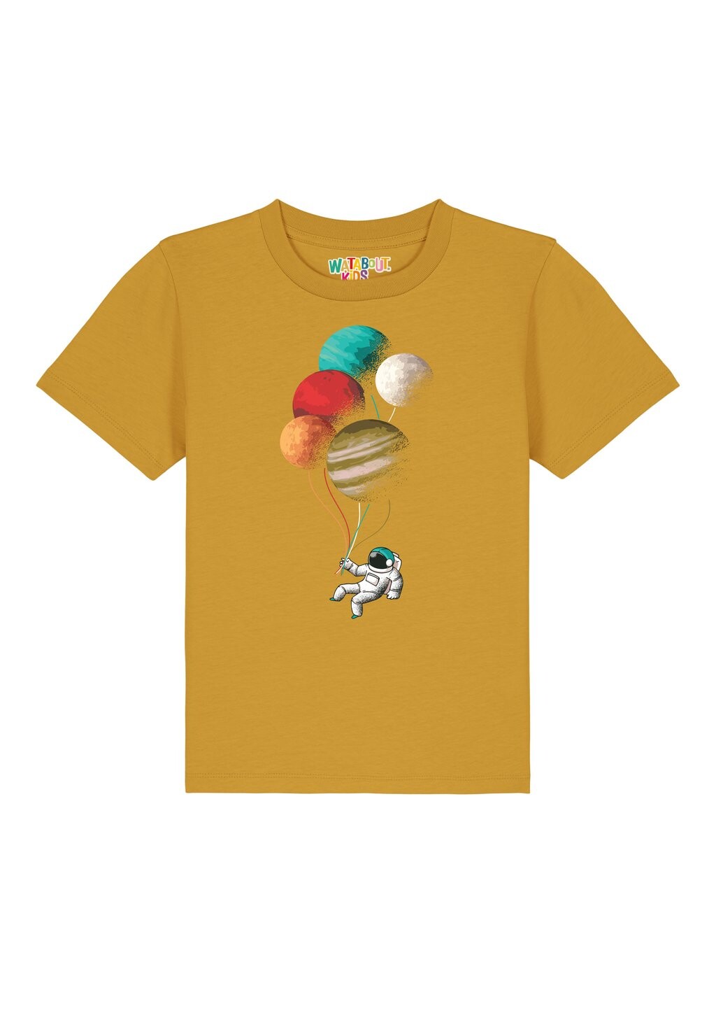 

Футболка с принтом BALLOON SPACEMAN Watapparel, цвет ochre