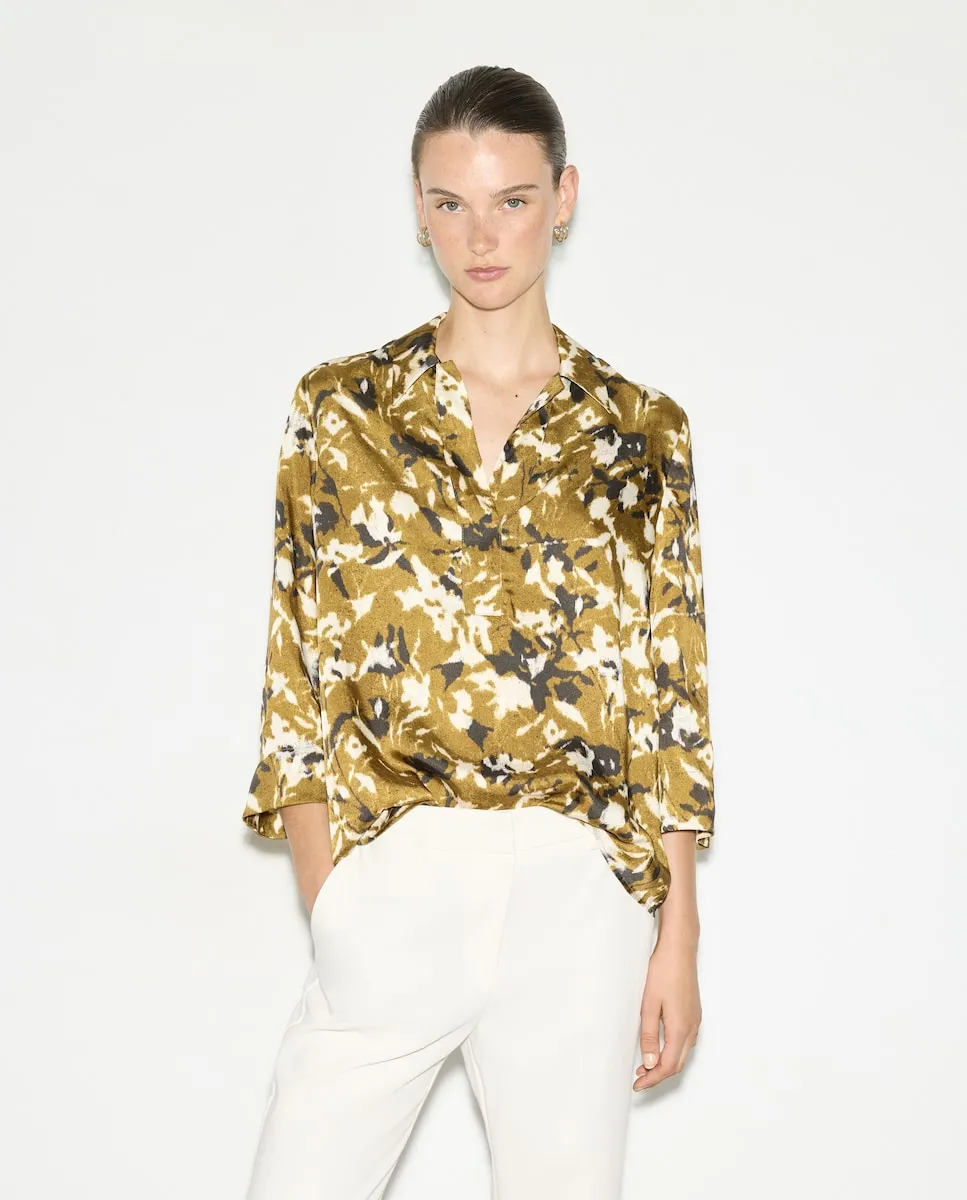 

Женская блуза с длинным рукавом с принтом Woman El Corte Inglés, белый