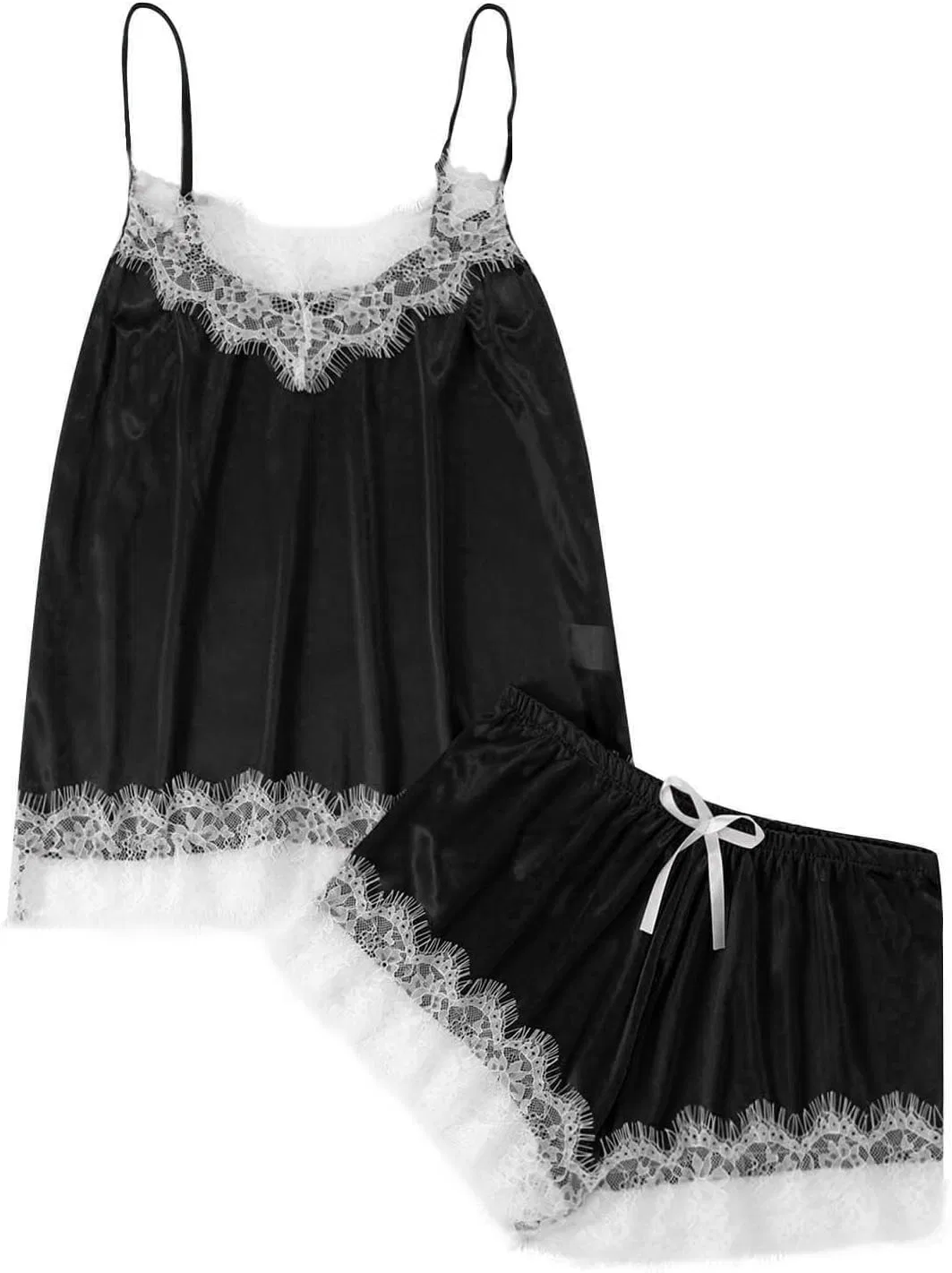 Комплект пижамы кружевной Dark Gray