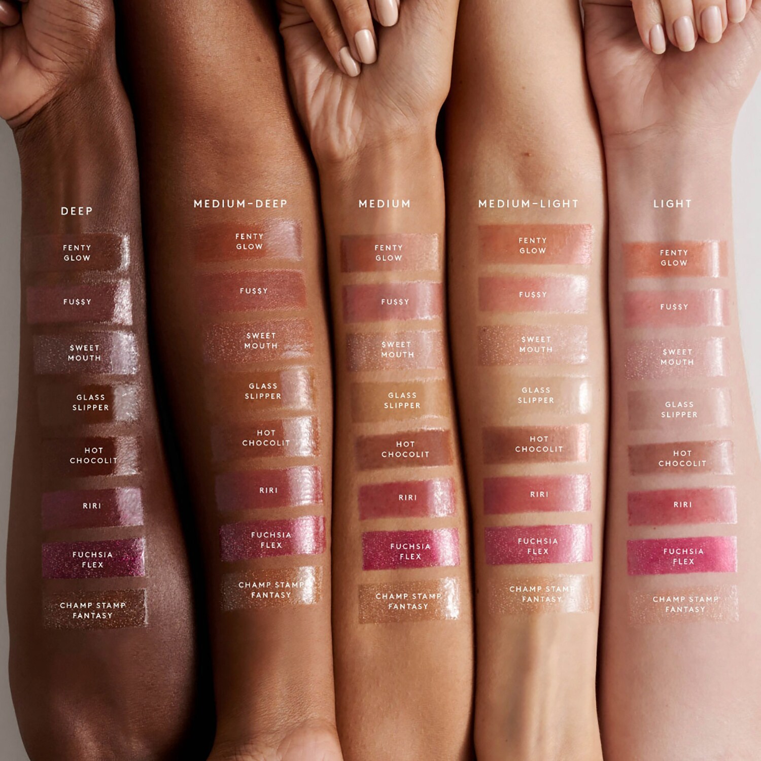 Блеск для губ для красивых губ Gloss Bomb Universal Lip Luminizer Fenty Beauty, $Weet Mouth - Shimmering Soft Pink (9 ml) — фото 2