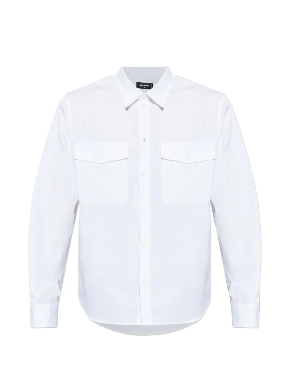 

Рубашка с накладными карманами и пуговицами Dsquared2, белый