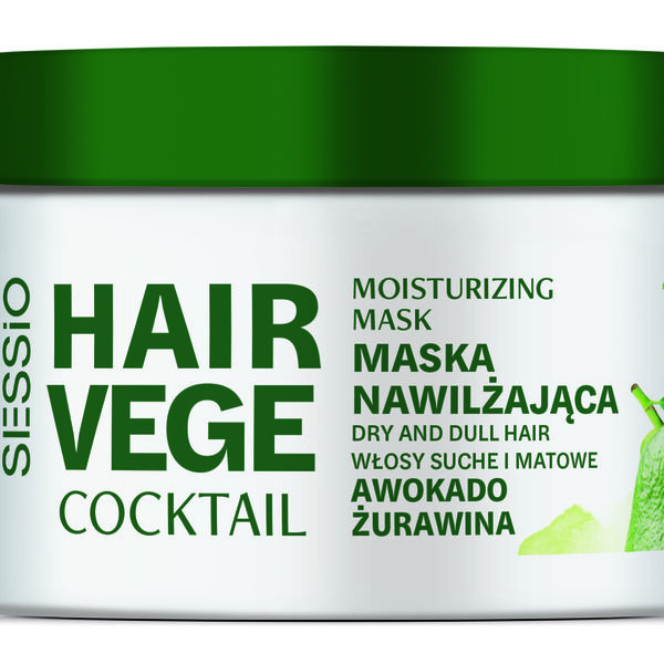 

Увлажняющая маска для волос авокадо и клюква, 250 г Sessio Hair vege coctail