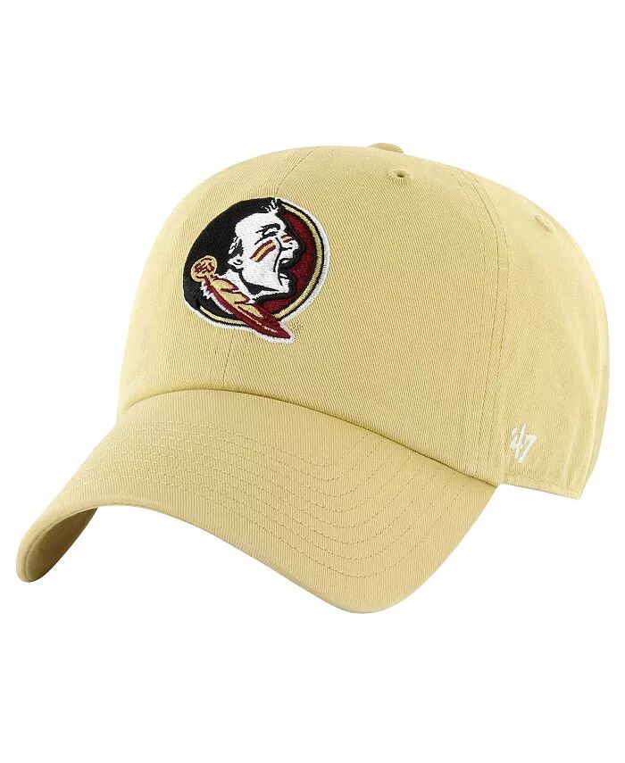 

Мужская золотая состаренная шляпа Florida State Seminoles Vintage-Like Clean Up Adjustable '47 Brand