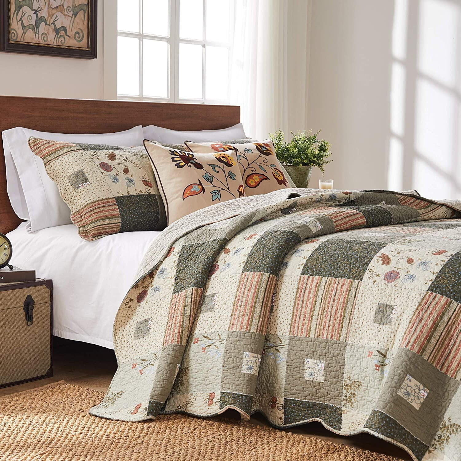 

Комплект постельного белья Greenland Home Fashions 5 предметов, разноцветный