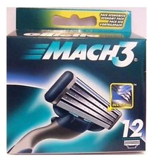 

Картриджи для бритв, 12 шт. Gillette, Mach3