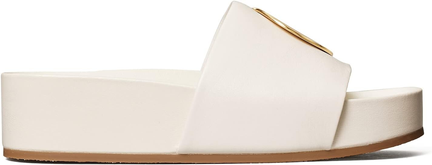 Босоножки Patos Slide Tory Burch, цвет New Ivory/New Ivory — фото 2