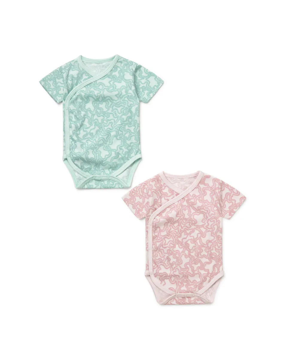 

Упаковка из 2 детских боди из хлопка с принтом Kaos Tous, цвет Rosa