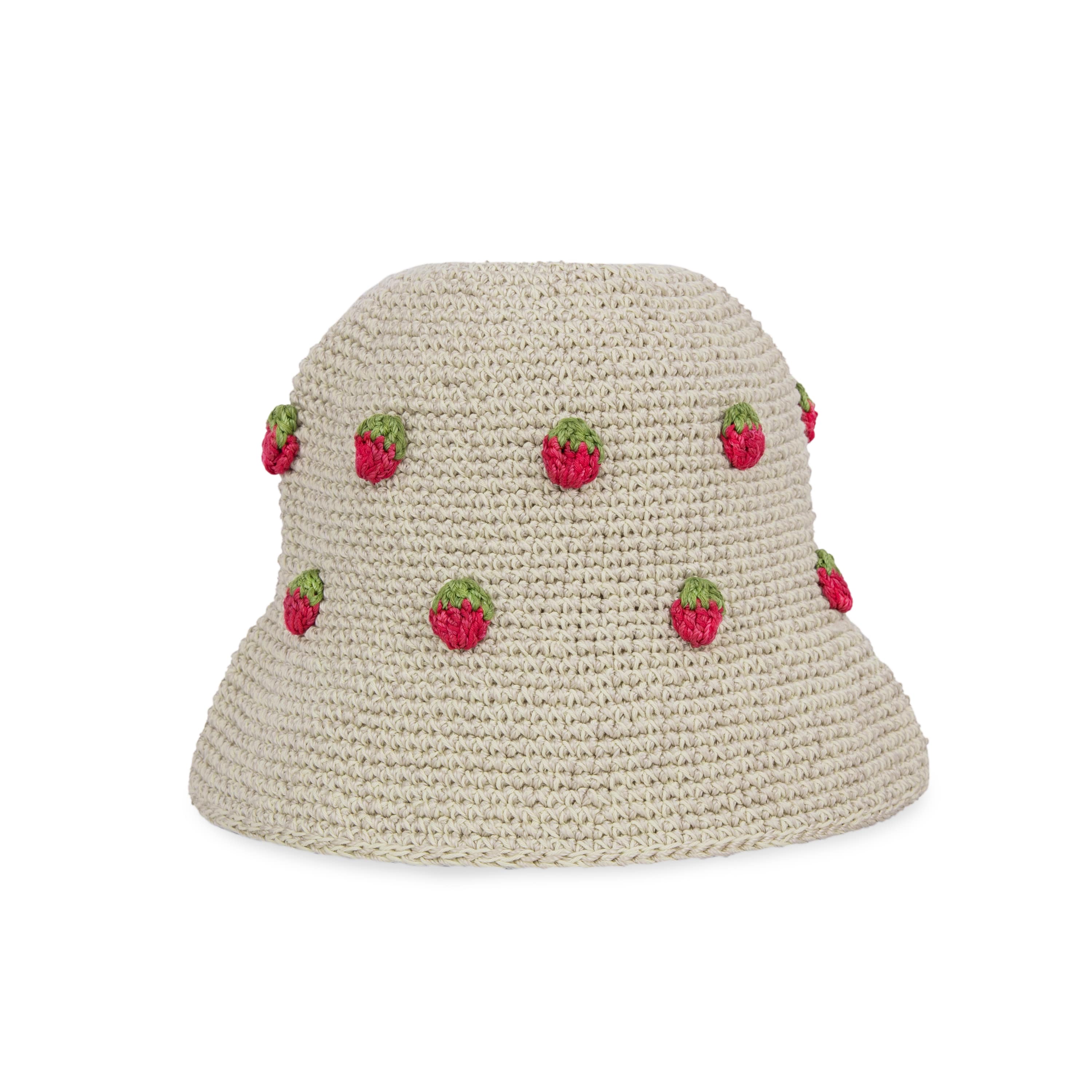 

Шляпа-ведро Лэни The Sak, цвет hand crochet - natural strawberries