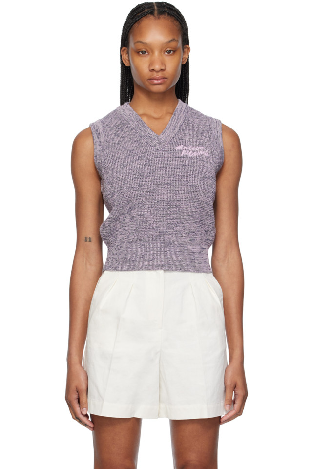 

Жилет для письма Maison Kitsuné, цвет lilac melange
