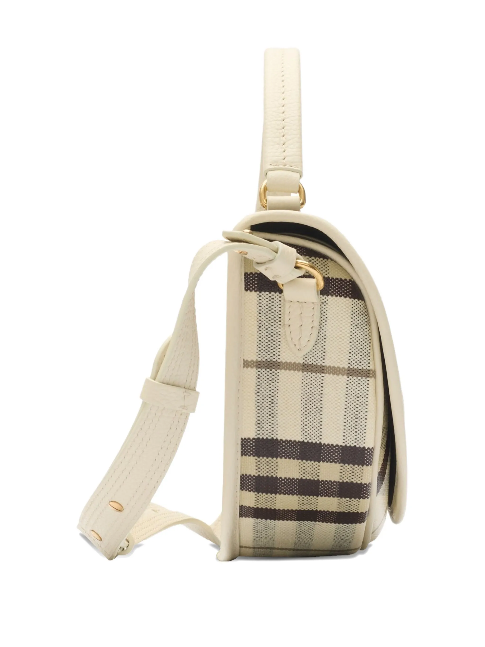 Сумка-тоут Burberry Highlands в клетку — фото 3