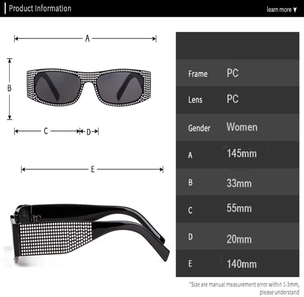 

Винтажные прямоугольные солнцезащитные очки со стразами для женщин, маленькая оправа, бриллиантовые солнцезащитные очки в стиле ретро, ​​узкие очки TYUVIVO, C5