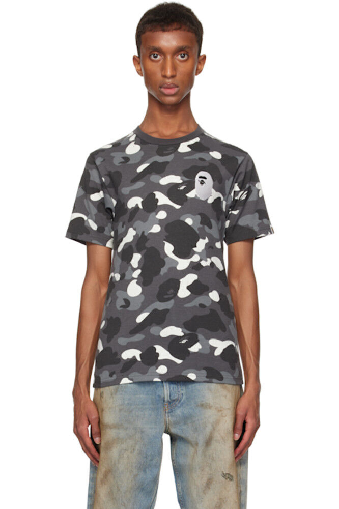 

Футболка Black City Camo с большой головой обезьяны BAPE