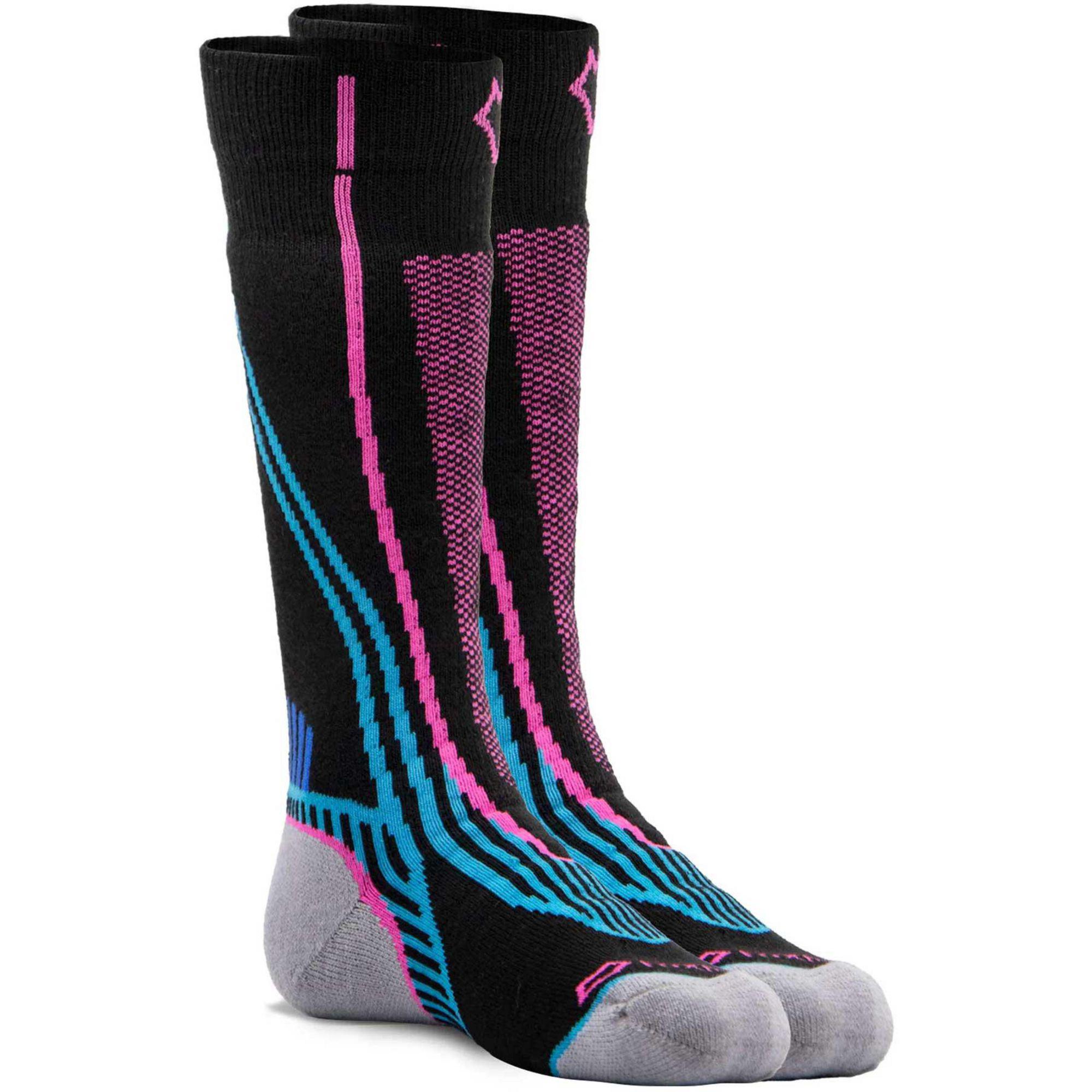 

Детские носки Snowpass средней толщины OTC Fox River, Black/Pink