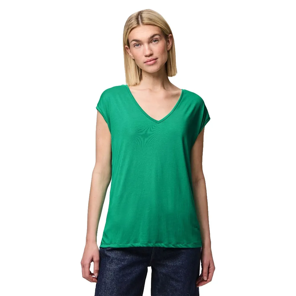 

Футболка Pieces Kamala short sleeve v neck, зеленый