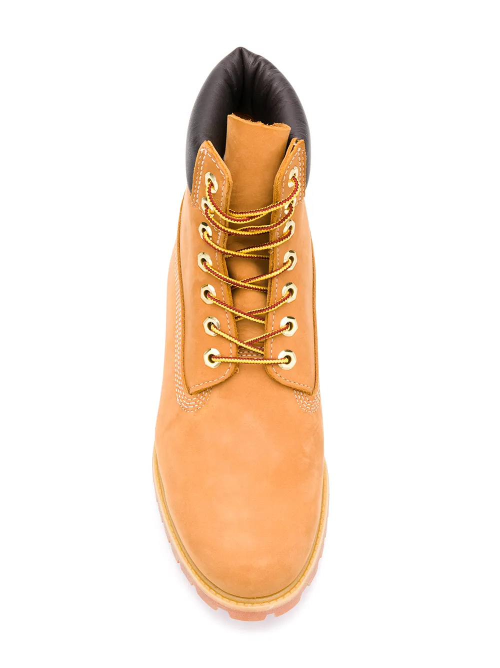 Мужские ботинки Timberland кожаные с ребристой подошвой, коричневый — фото 4