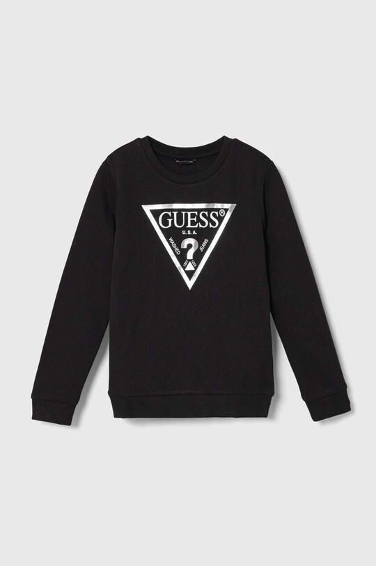 

Детская хлопковая толстовка Guess, черный