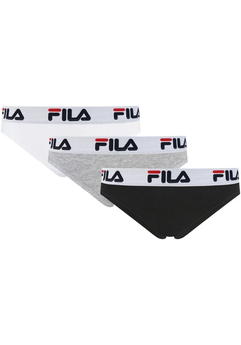 

Fila String (упаковка, 3 шт.), Женские стринги, 3 шт., пояс с логотипом, цвет Mi