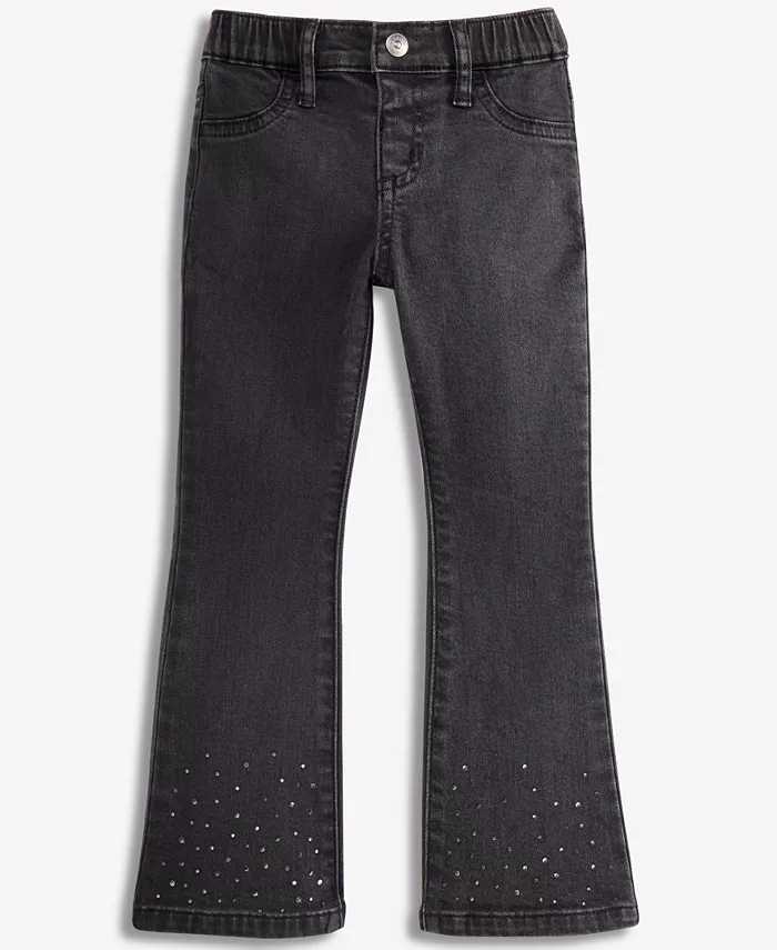 

Джинсы для девочек 2T-4T Annie с расклешенными штанинами Epic Threads, черный